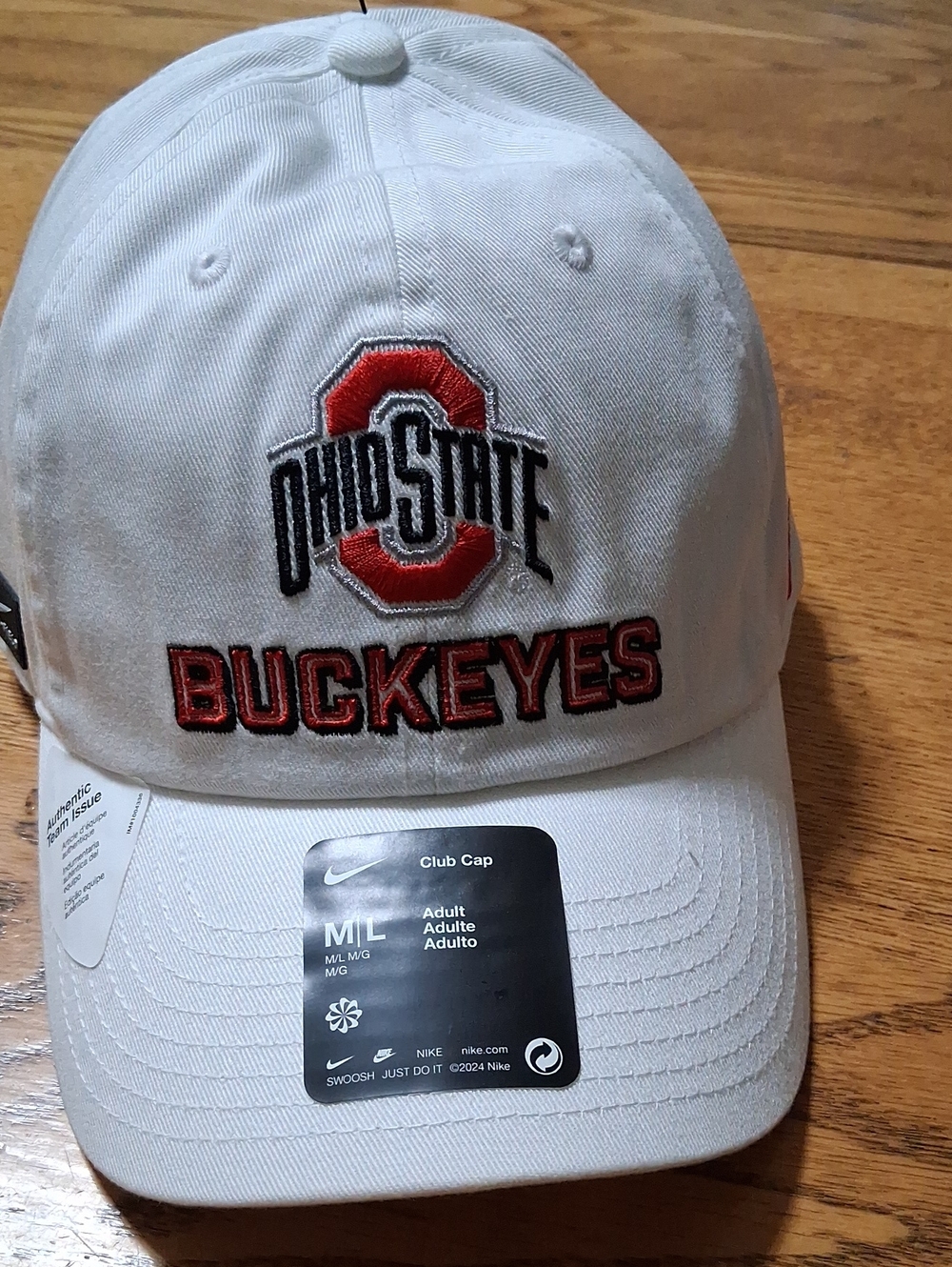 OHIO STATE Nike Hat Cap Mens MEDIUM /LARGE NEW Adult Buckeyes CLUB NEW